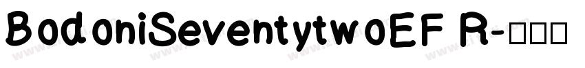 BodoniSeventytwoEF R字体转换